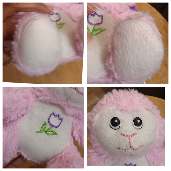 Fuzzy Friends Pink Sheep Lamb🐑 Adorable Easter Plush Stuffed Animal Soft Toy 5" - Picture 11 of 14